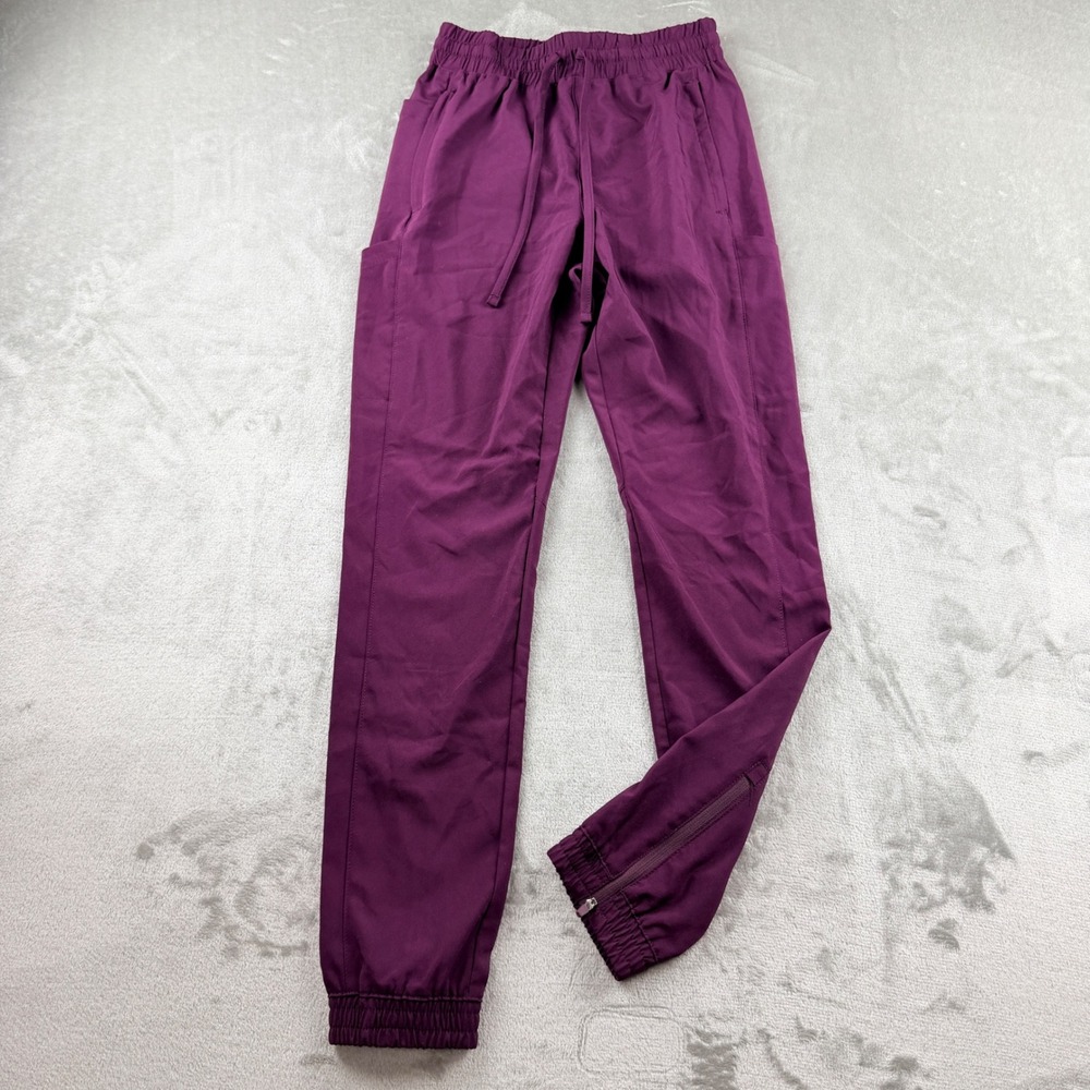 Easy Stretch by Butter-Soft Women's XXS Plum Purple Scrub‎ Jogger Pants BU4231